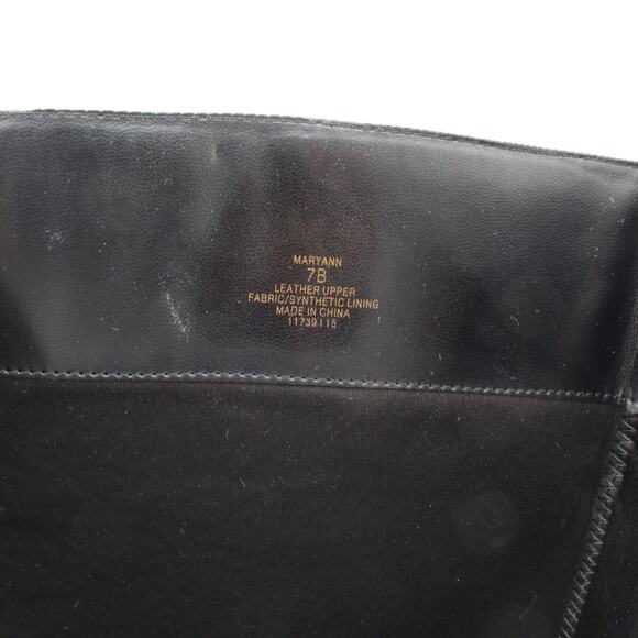 Ralph Lauren Riding Boots Womens 7 Black Leather Maryann Knee High Classic - Picture 12 of 13